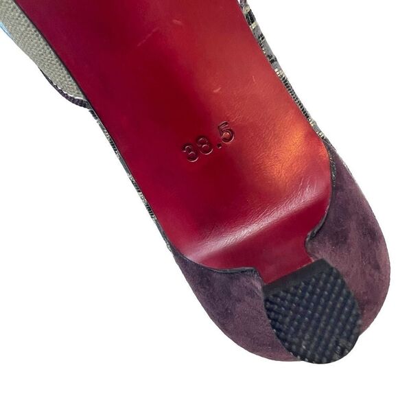 Rare Suzhou Cobblers “In The Mood” Green Wool Felt Handmade Kitten Heel - Picture 6 of 12